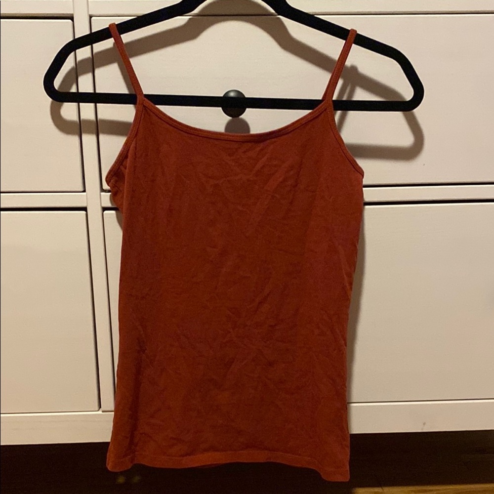 Women's Rust Spaghetti Strap Top